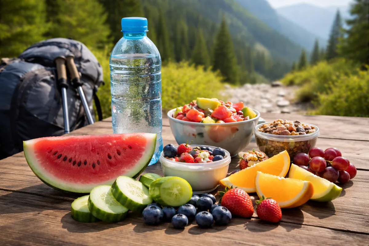 Comment choisir des aliments pour une bonne hydratation lors de la randonnée