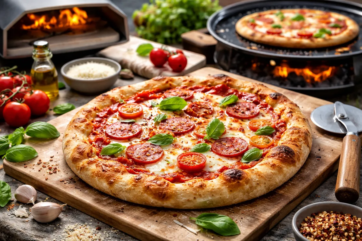 Comment réaliser une pizza maison avec des techniques de cuisson variées